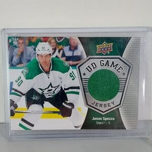 Jason Spezza Upper Deck Game-Used Jersey Hockey Card Dallas Stars GJ-SP 2016-17